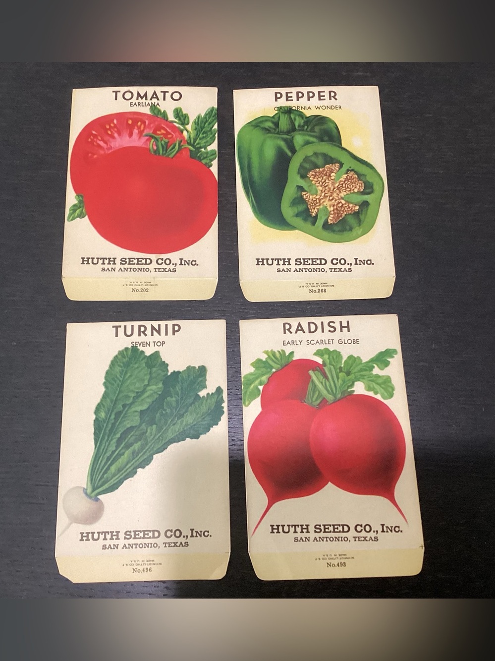 Antique Vegetable Seed Packet unused, acquired from a factory. Highly Sought